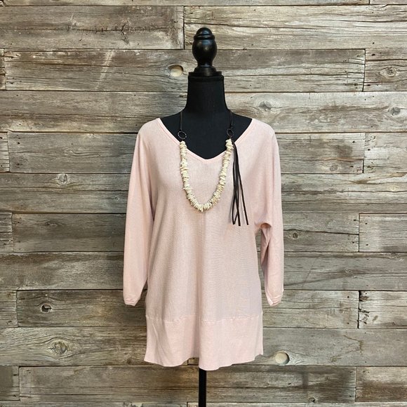 🌟🌸Talbots Batwing Pink Lightweight Sweater🌸🌟 - Picture 5 of 8